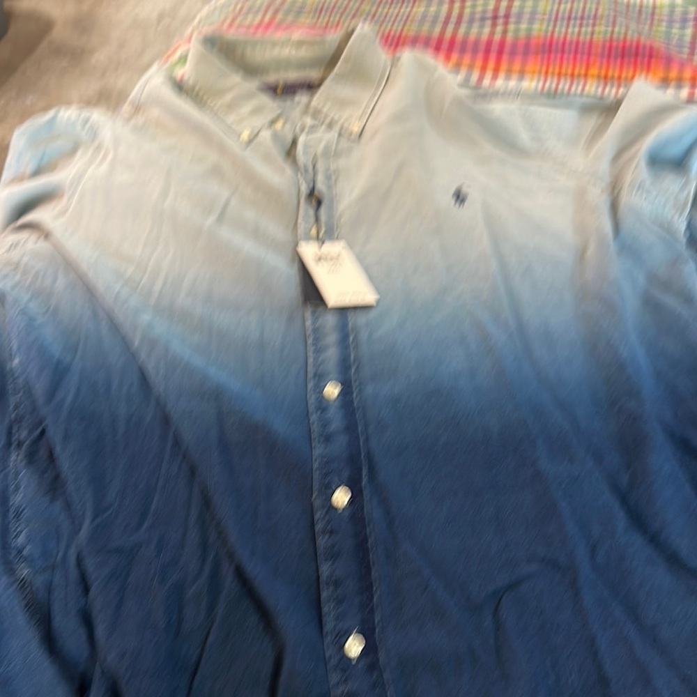 Polo Ralph Lauren Men's Gradient Blue Shirt